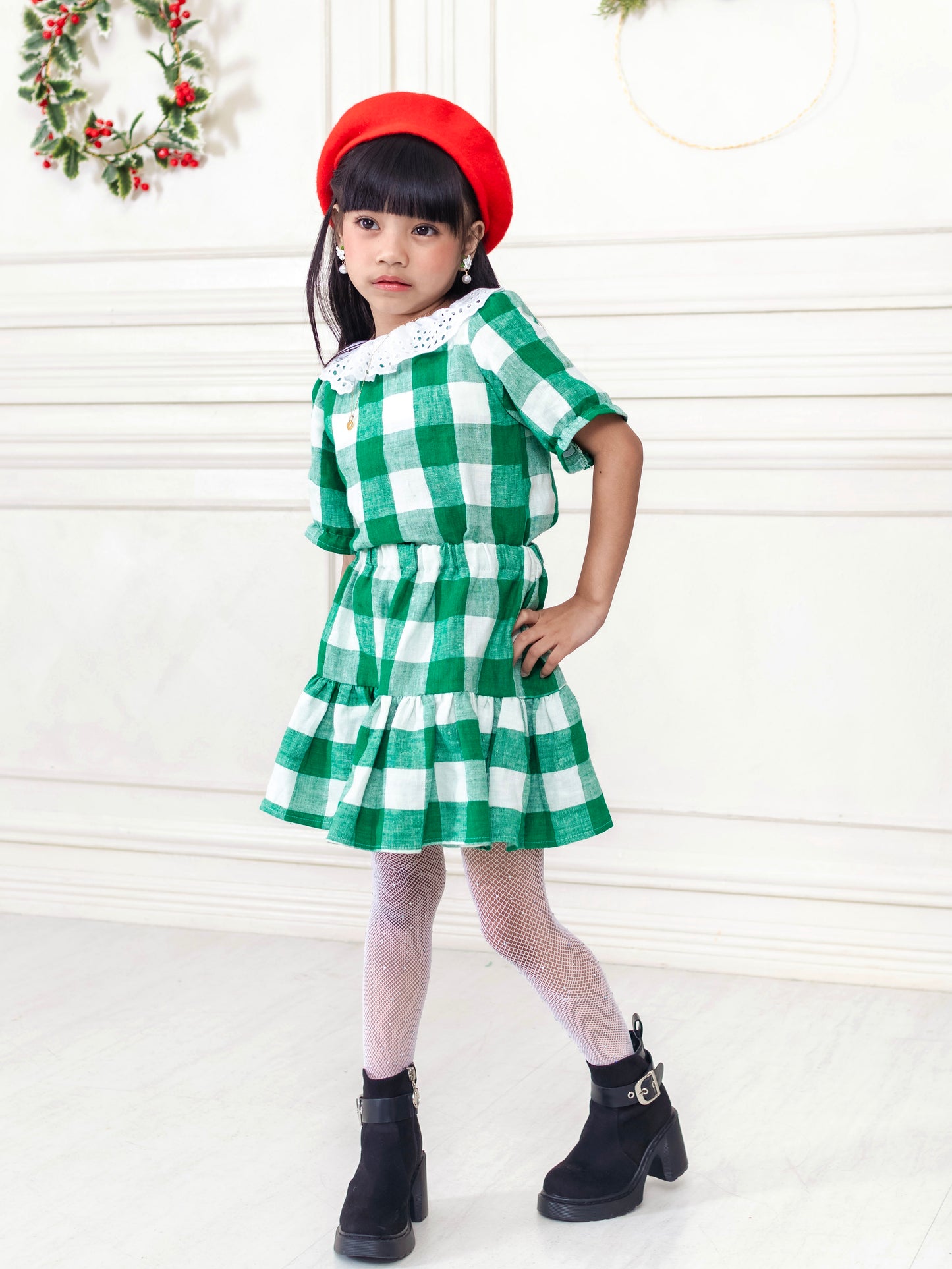 Ellie Coords - Green Linen