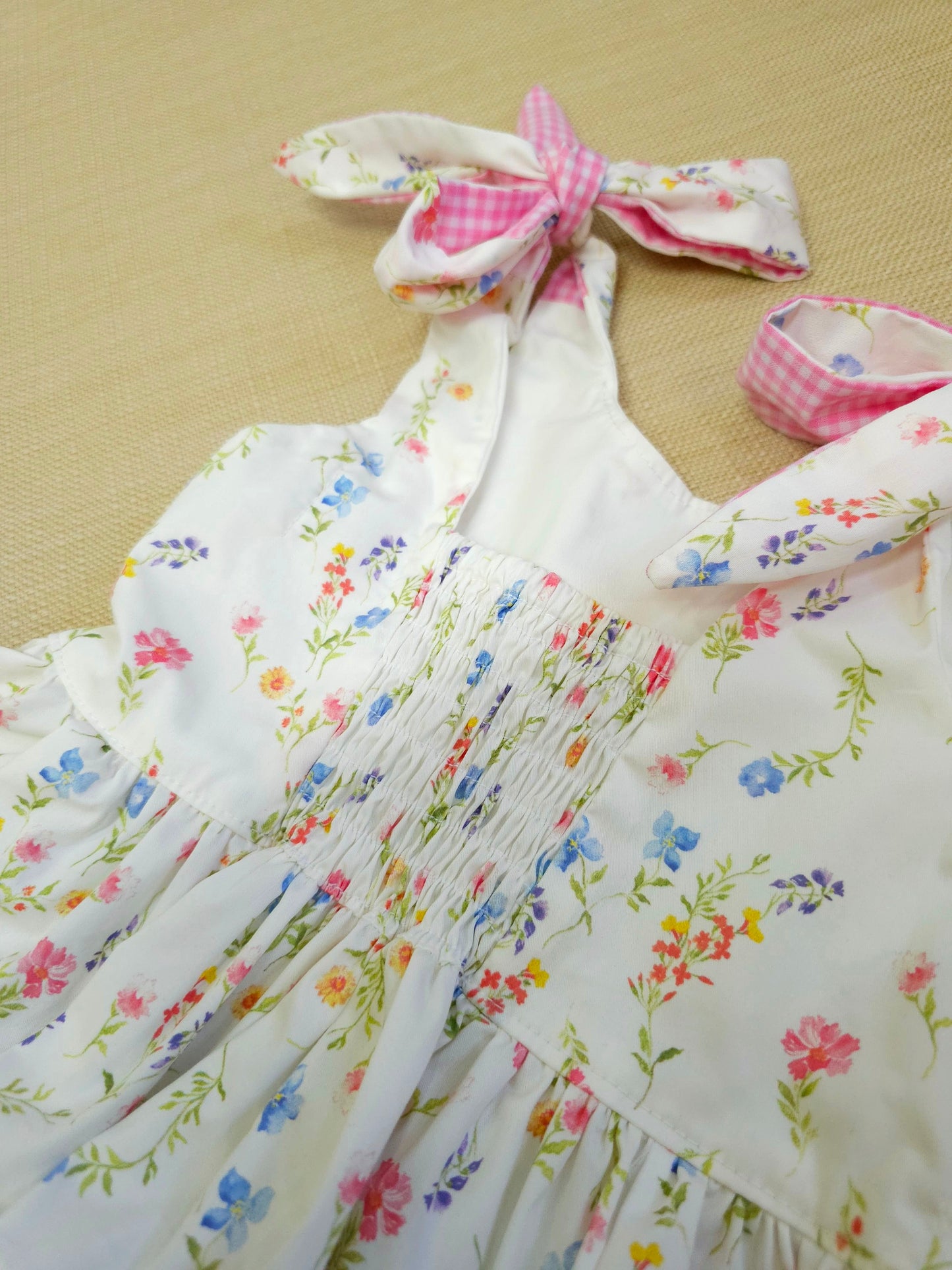 Maxene Dress - Floral and Gingham