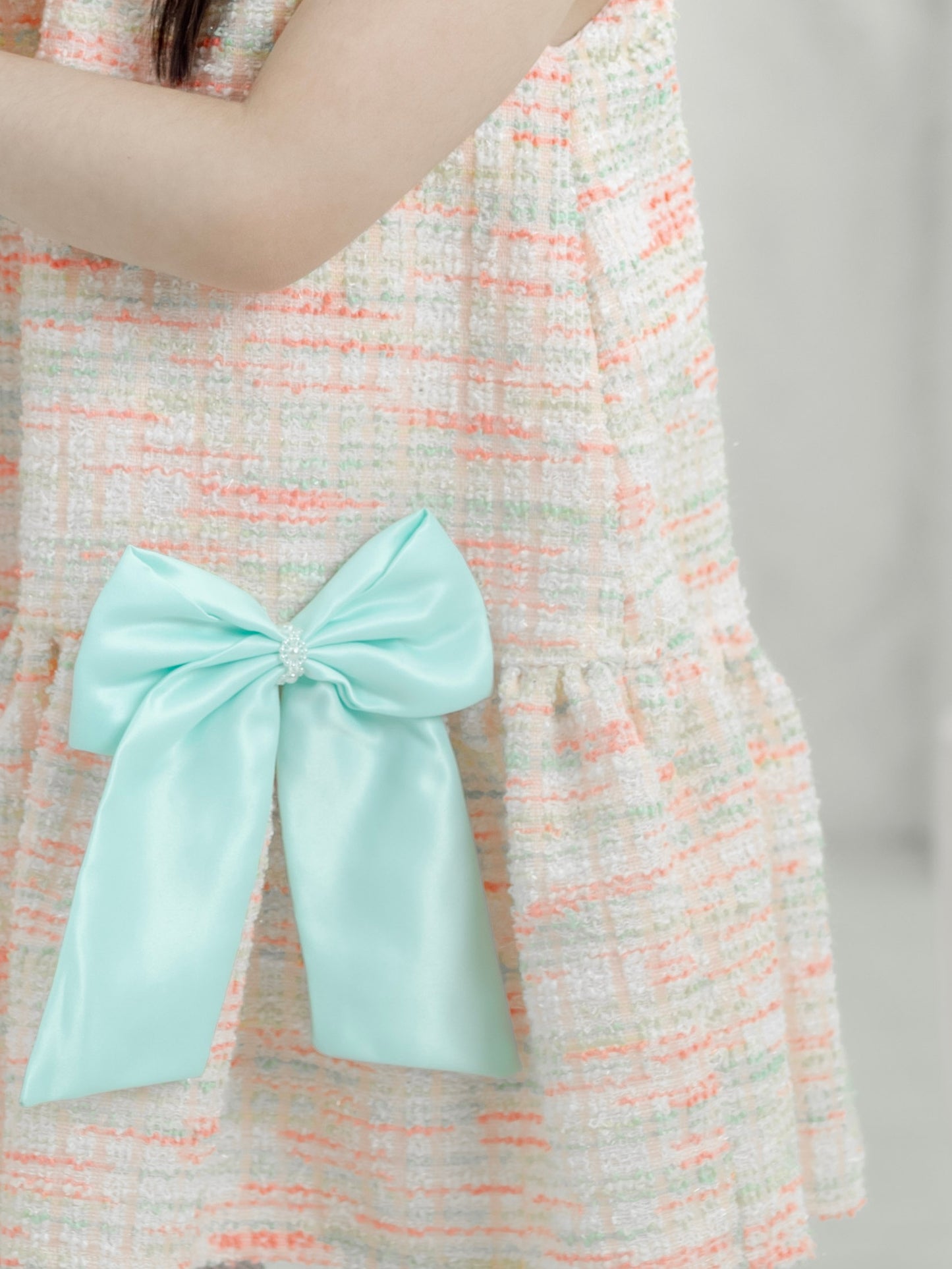 Tweed Harper Dress in Cotton Candy
