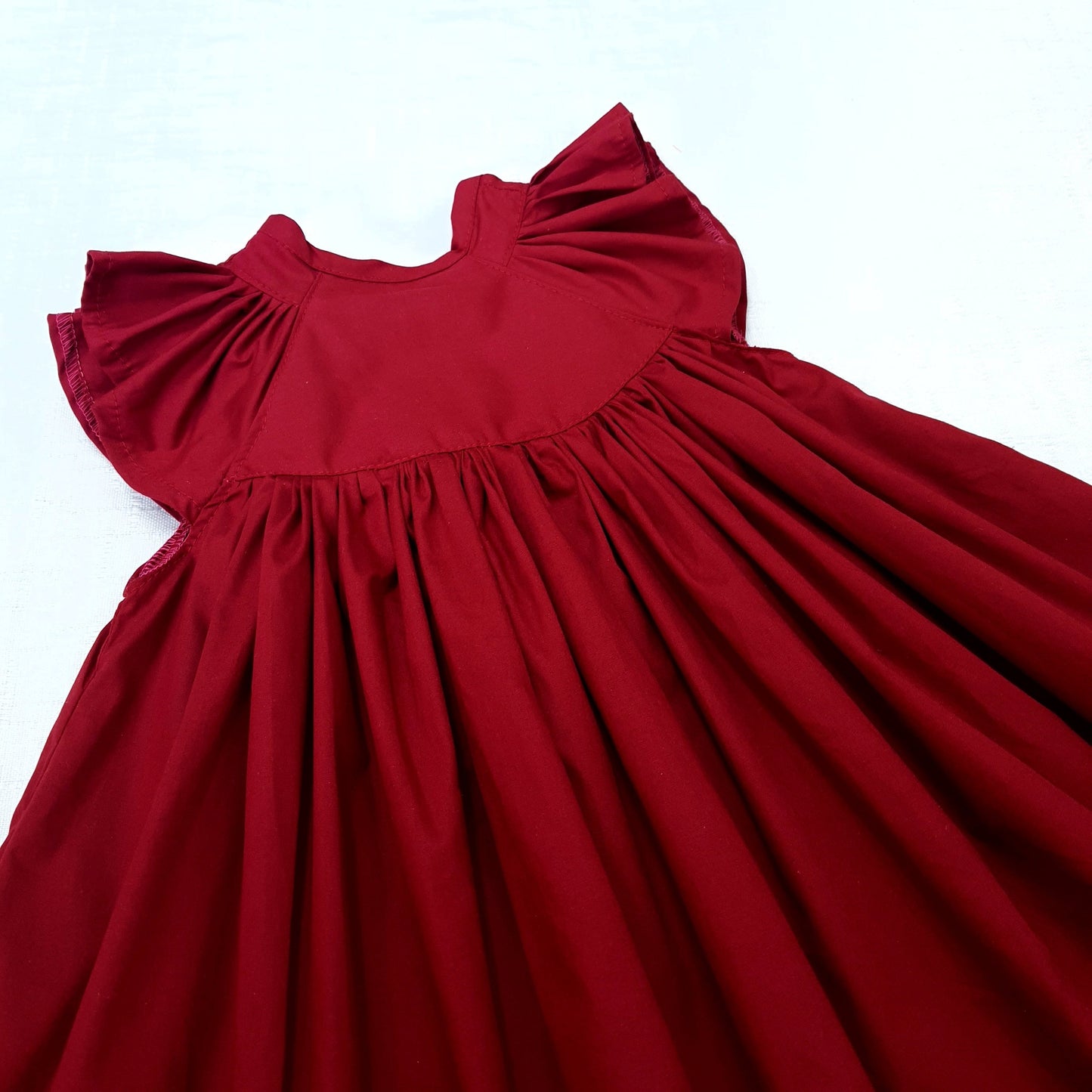 Caitlin Dress in Deep Red
