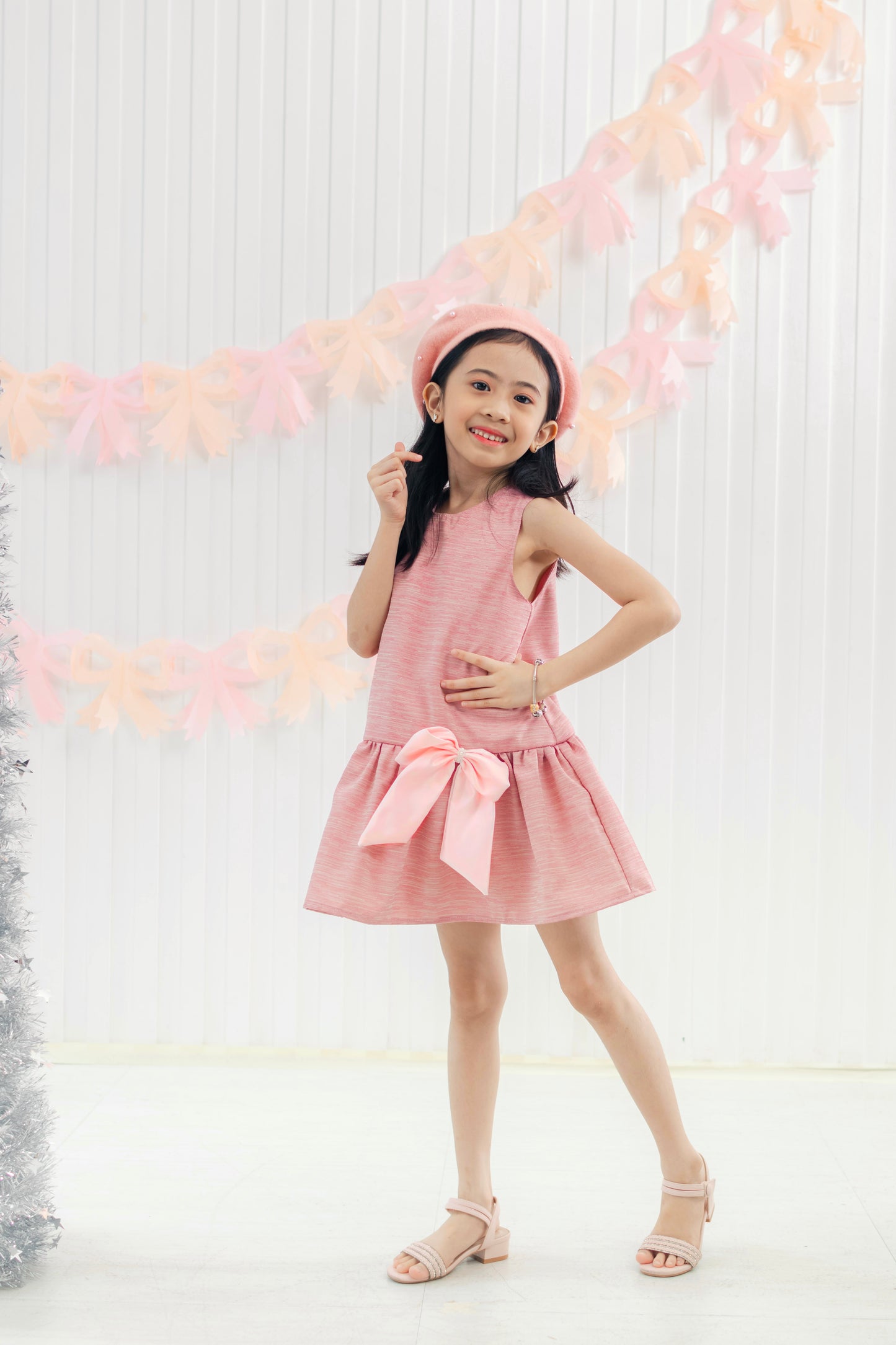 Harper Dress in Rose Red
