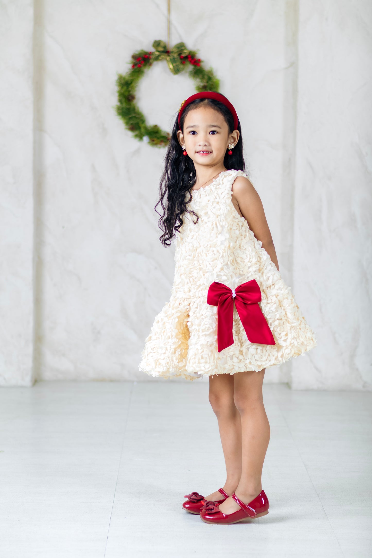 Luxe Harper Dress in Lace Petals