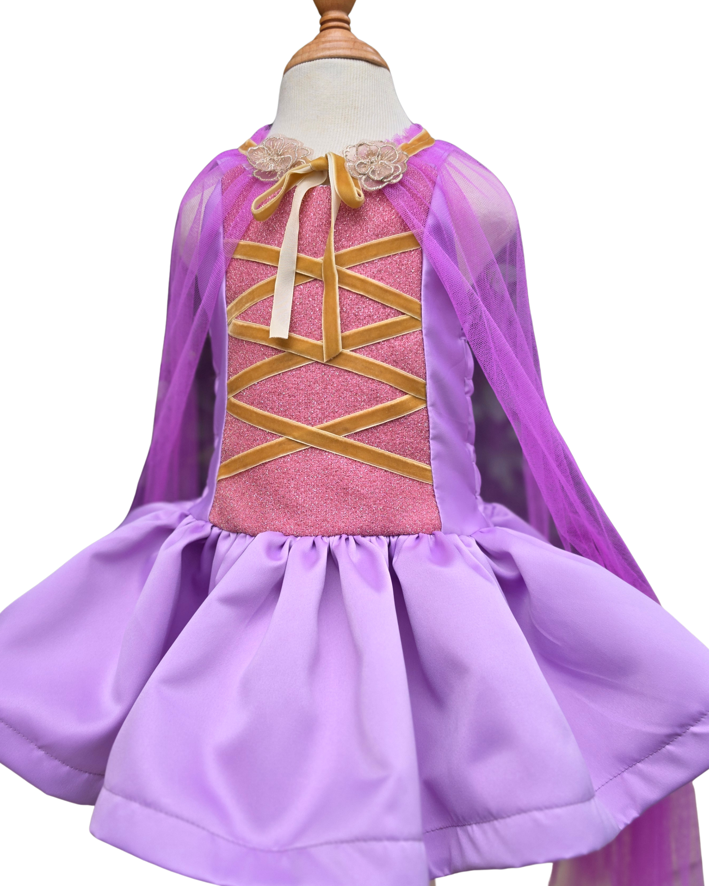 PREORDER Rapunzel Dress with Cape (4 to 6 weeks)