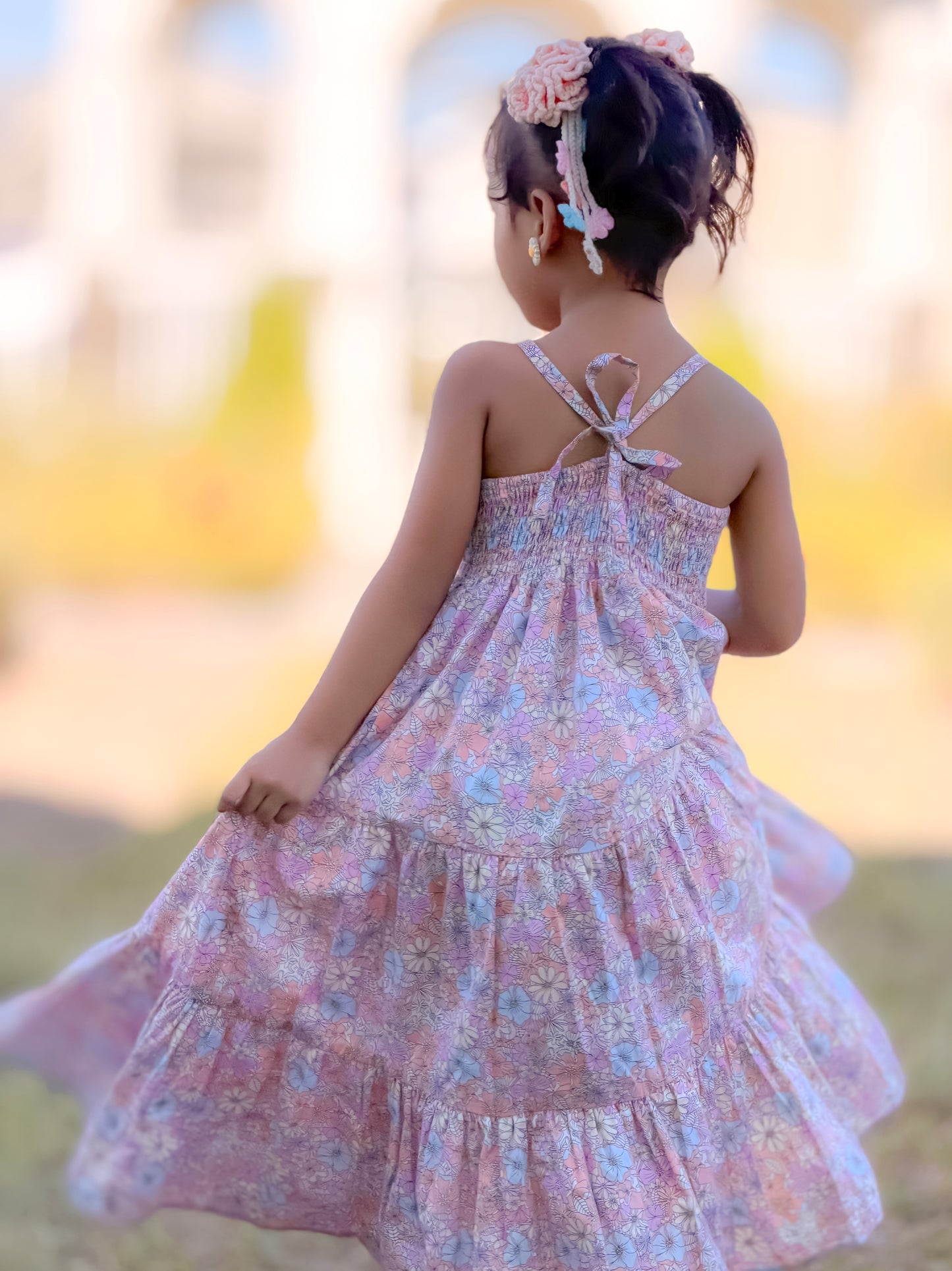Denise Dress in Pastel Flowers