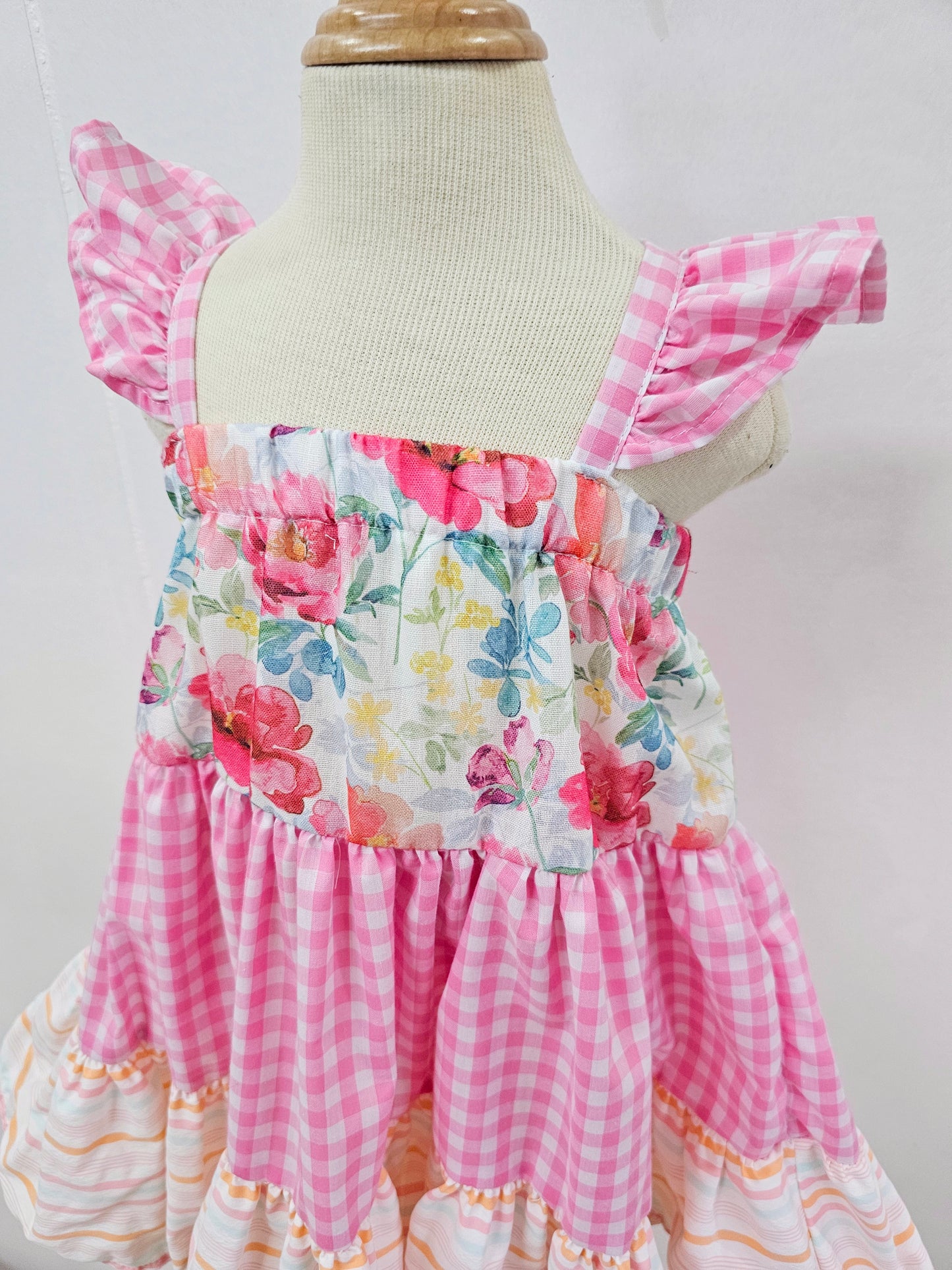 Michelle Dress in Pink Blossom
