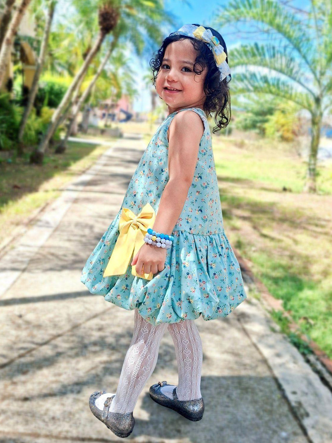 Heleina Bubble Dress in Shabby Chic Floral (version 2- onhand)