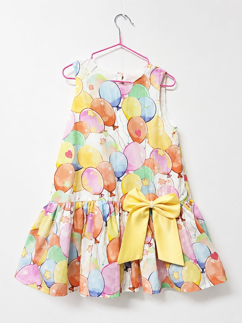 Harper Dress in Pastel Balloons