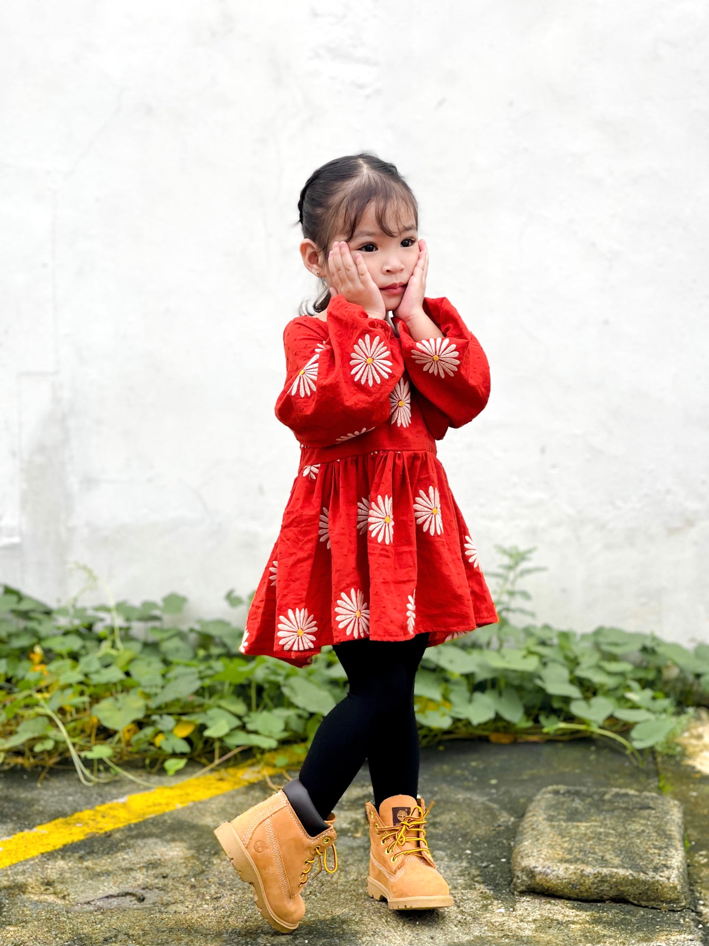Julia Dress in Embroidered Fabric