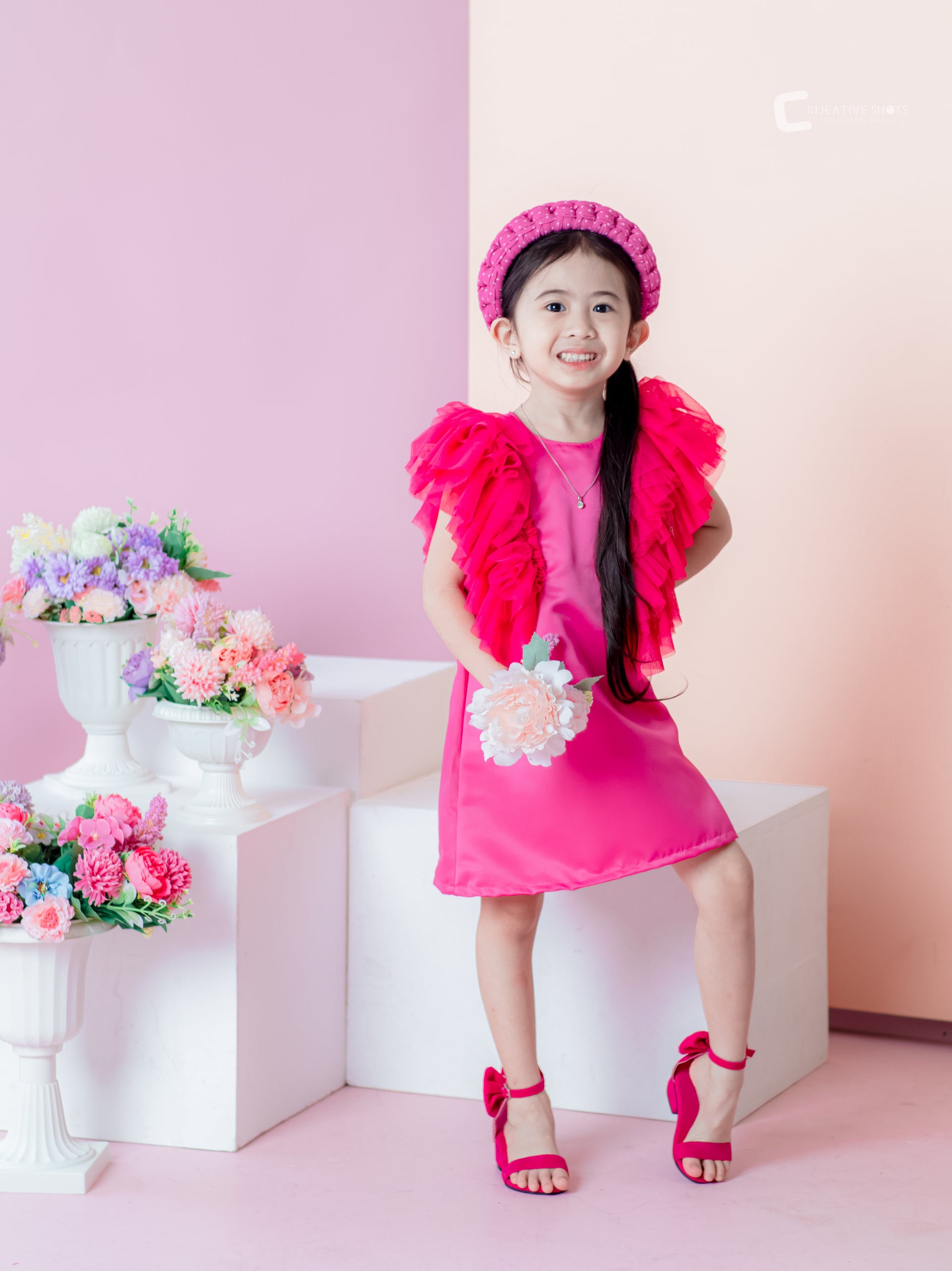 Barbie-inspired Harper Dress in Hot Pink - Main Image