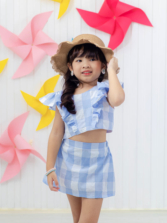 Malia Coords in Blue Gingham