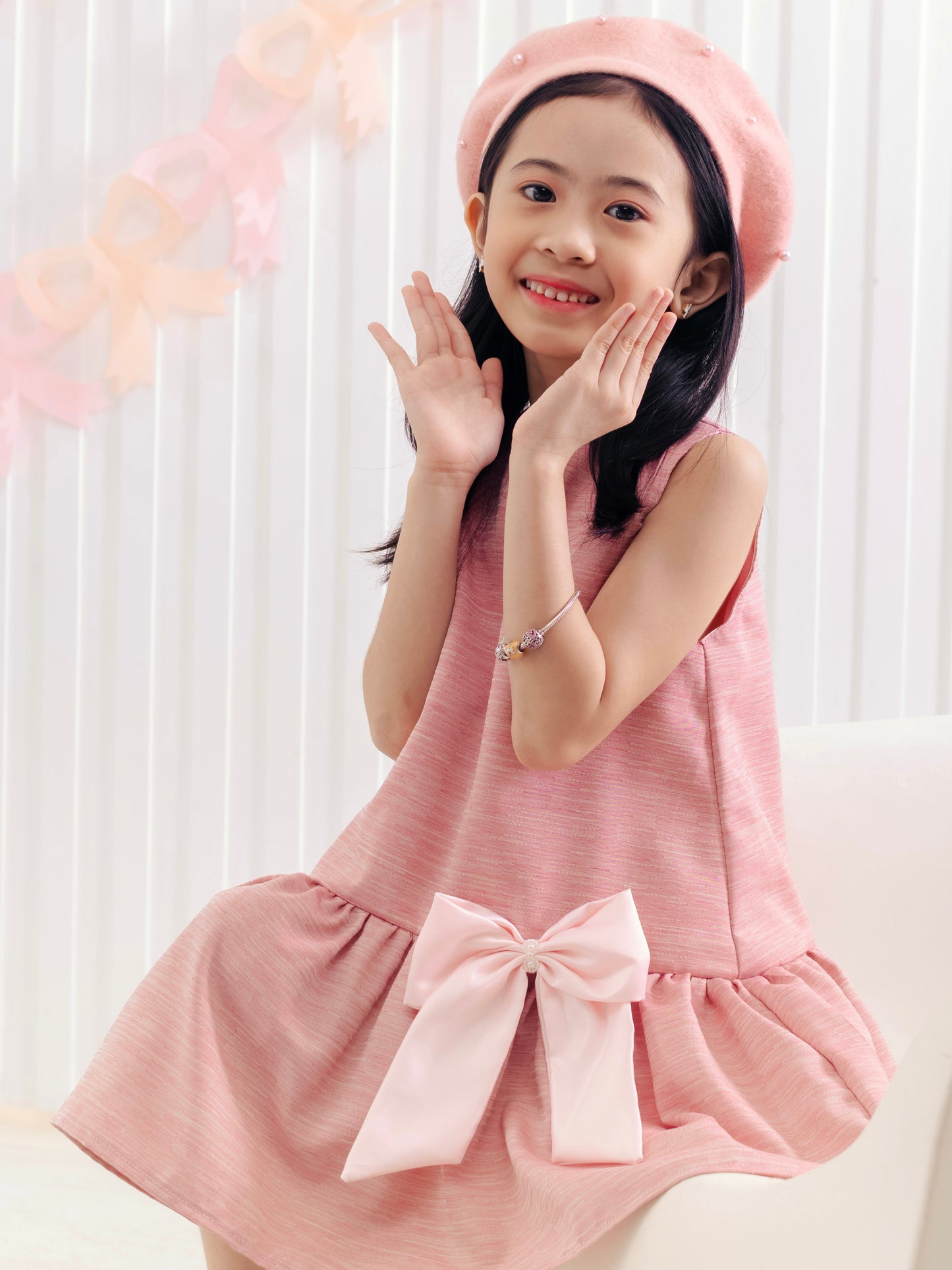 Harper Dress in Rose Red (Shipping in 7 working days)