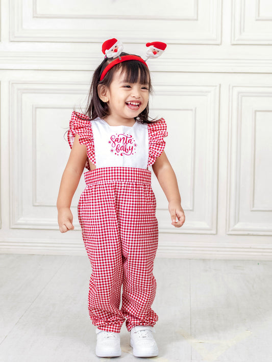 Hailey Romper - Santa Baby