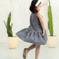 Tweed Harper Dress in Classic Black and White
