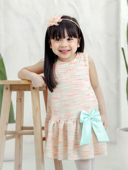 Tweed Harper Dress in Cotton Candy