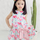 Luxe Harper Dress in Spring Garden (free matching headbow)