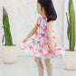 Luxe Harper Dress in Spring Garden (free matching headbow)