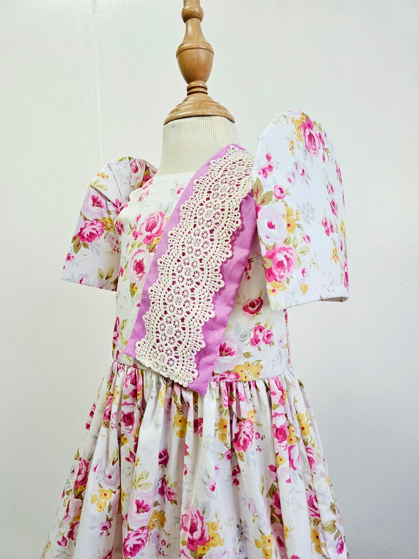 Malaya Filipiniana Dress - Lilac Rose