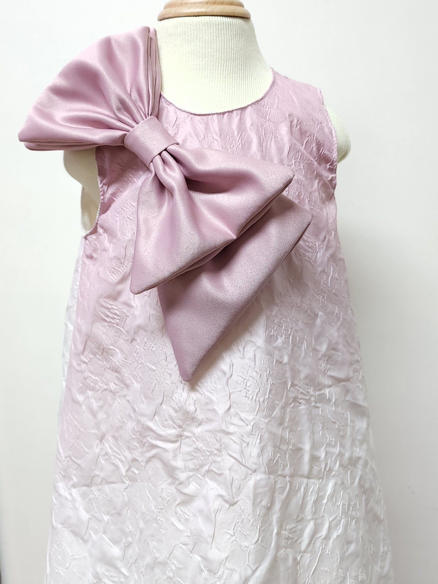 Tori Bow Dress in Mauve