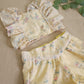 Ada Coords in Yellow Floral Eyelet