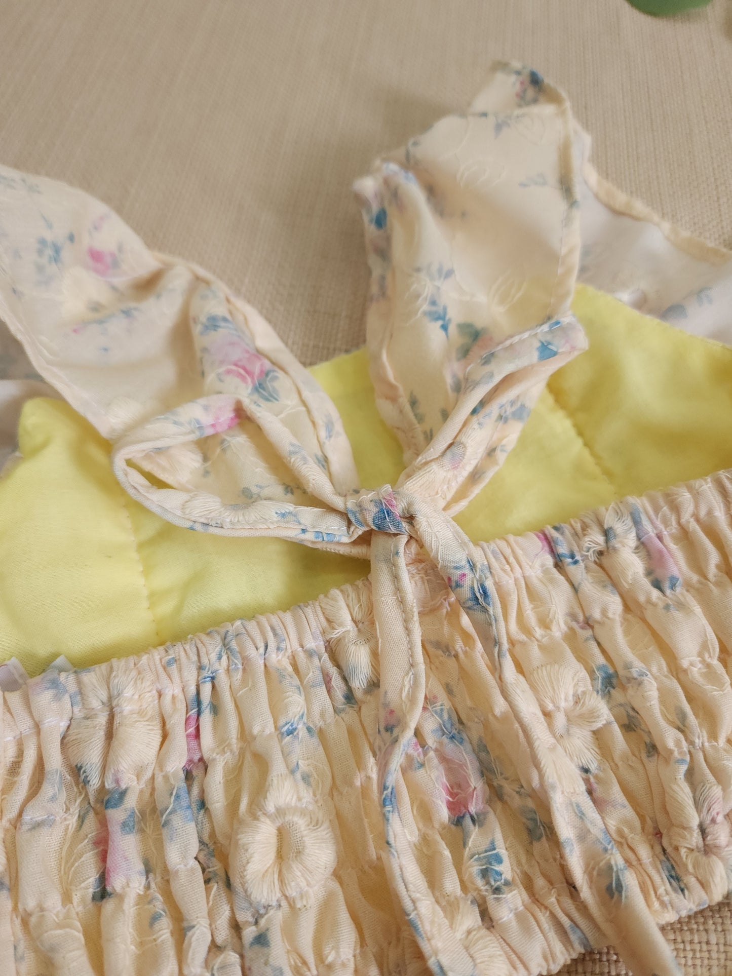 Ada Coords in Yellow Floral Eyelet