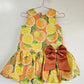 Heleina Bubble Dress in Citrus Orange (version 2)