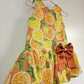 Heleina Bubble Dress in Citrus Orange (version 2)