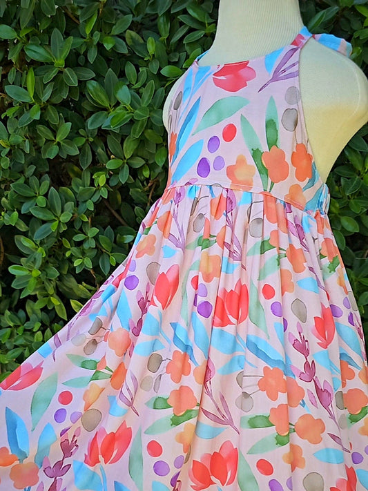 Scarlett Maxi in Watercolor Floral