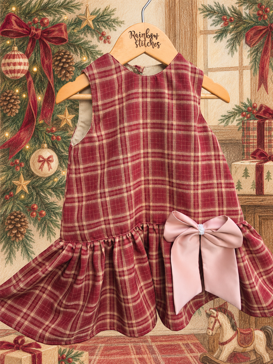 Limited PREORDER Harper Dress in Christmas Morning (Shipping 2 weeks)