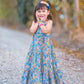 Denise Dress in Blue Meadow