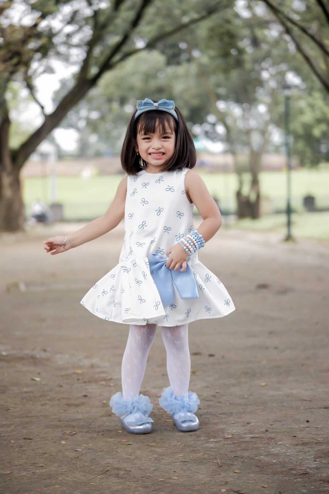 PREORDER Harper Dress in Blue Coquette (shipping in 1 to 2 weeks)