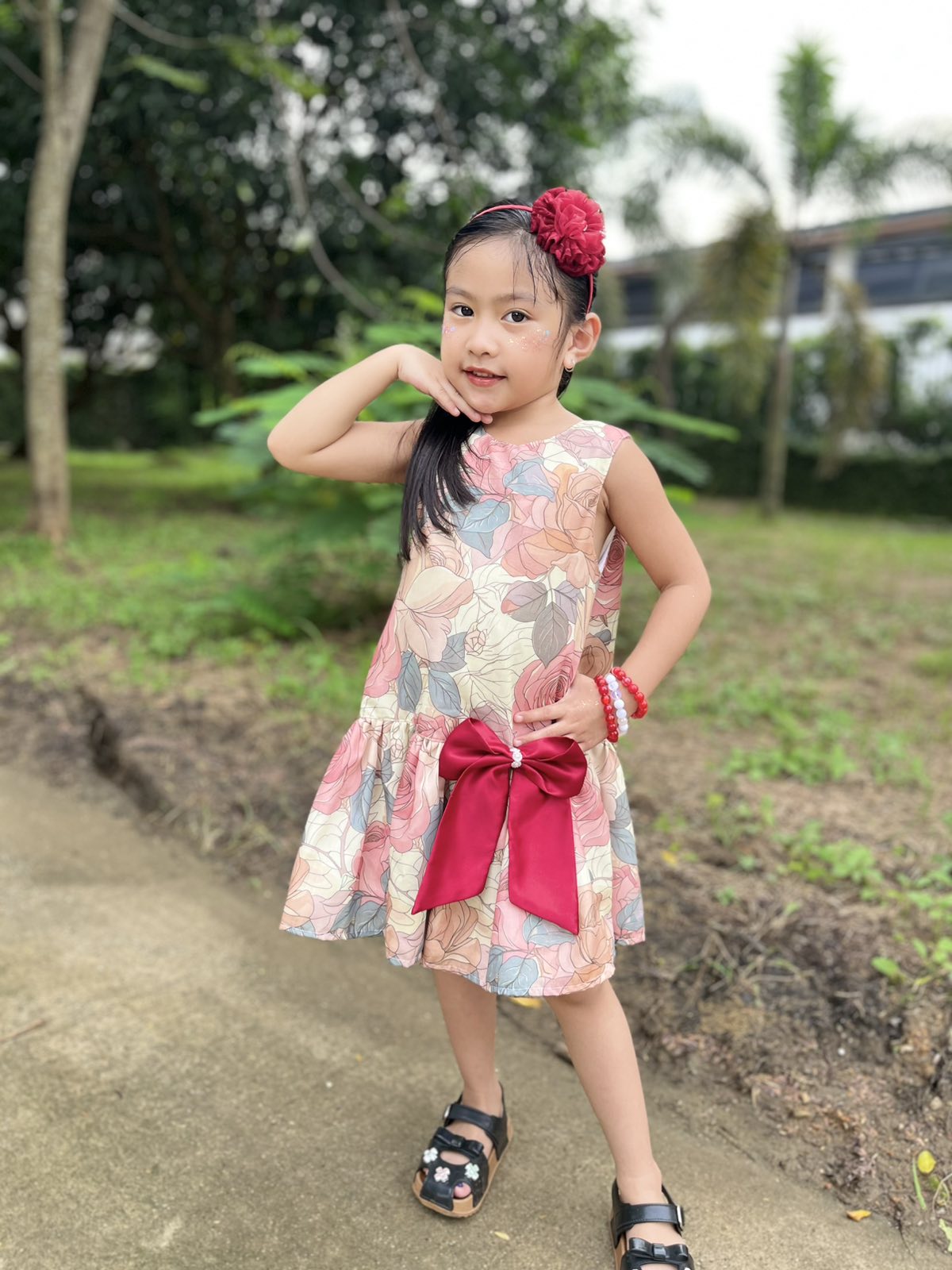PREORDER Luxe Harper Dress in Enchanted Belle (Shipping in 1 week)