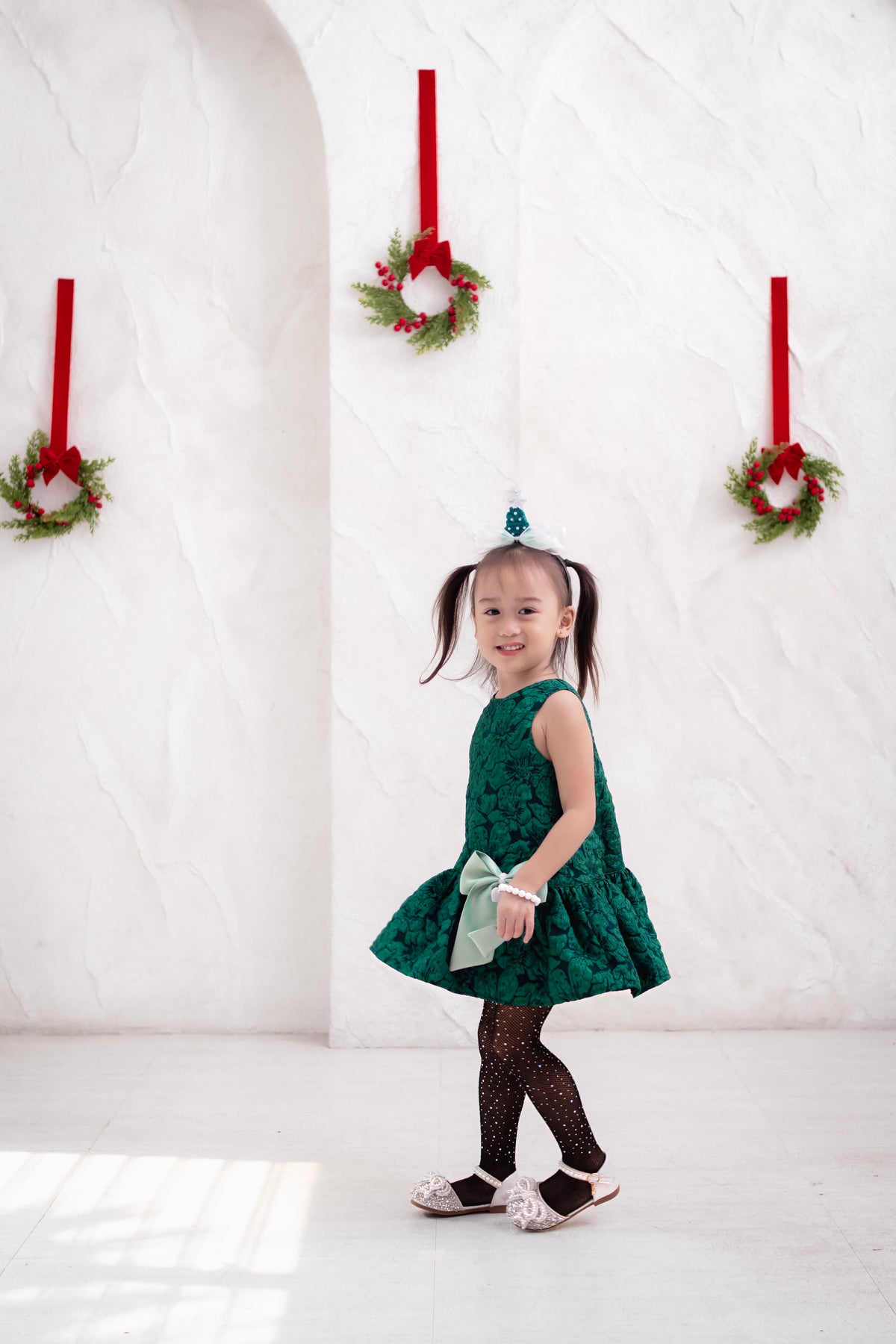 PREORDER Harper Dress in Emerald (shipping Nov 4 to 11)