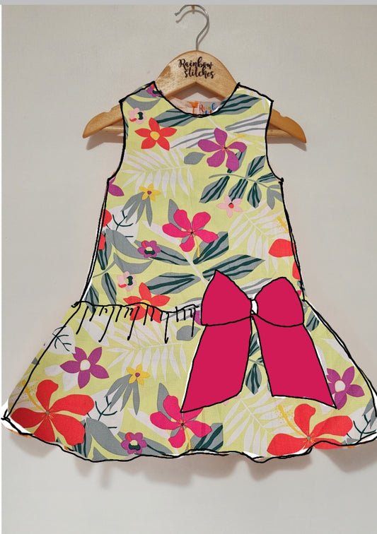 PREORDER Harper Dress in Lime Luau (shipping in 2 to 3 weeks)