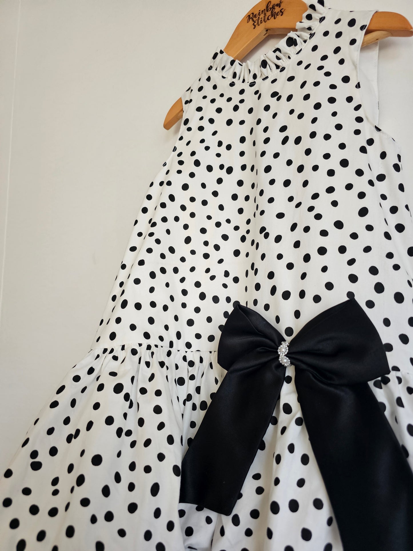 Heleina Bubble Dress in Polka (onhand s6 to s10)