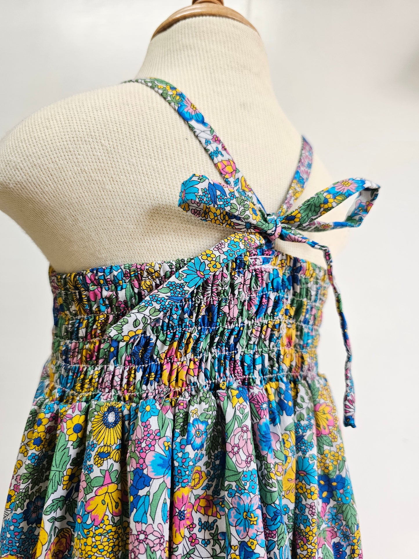 Denise Dress in Blue Meadow