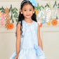 Harper Dress in Powder Blue Rosa