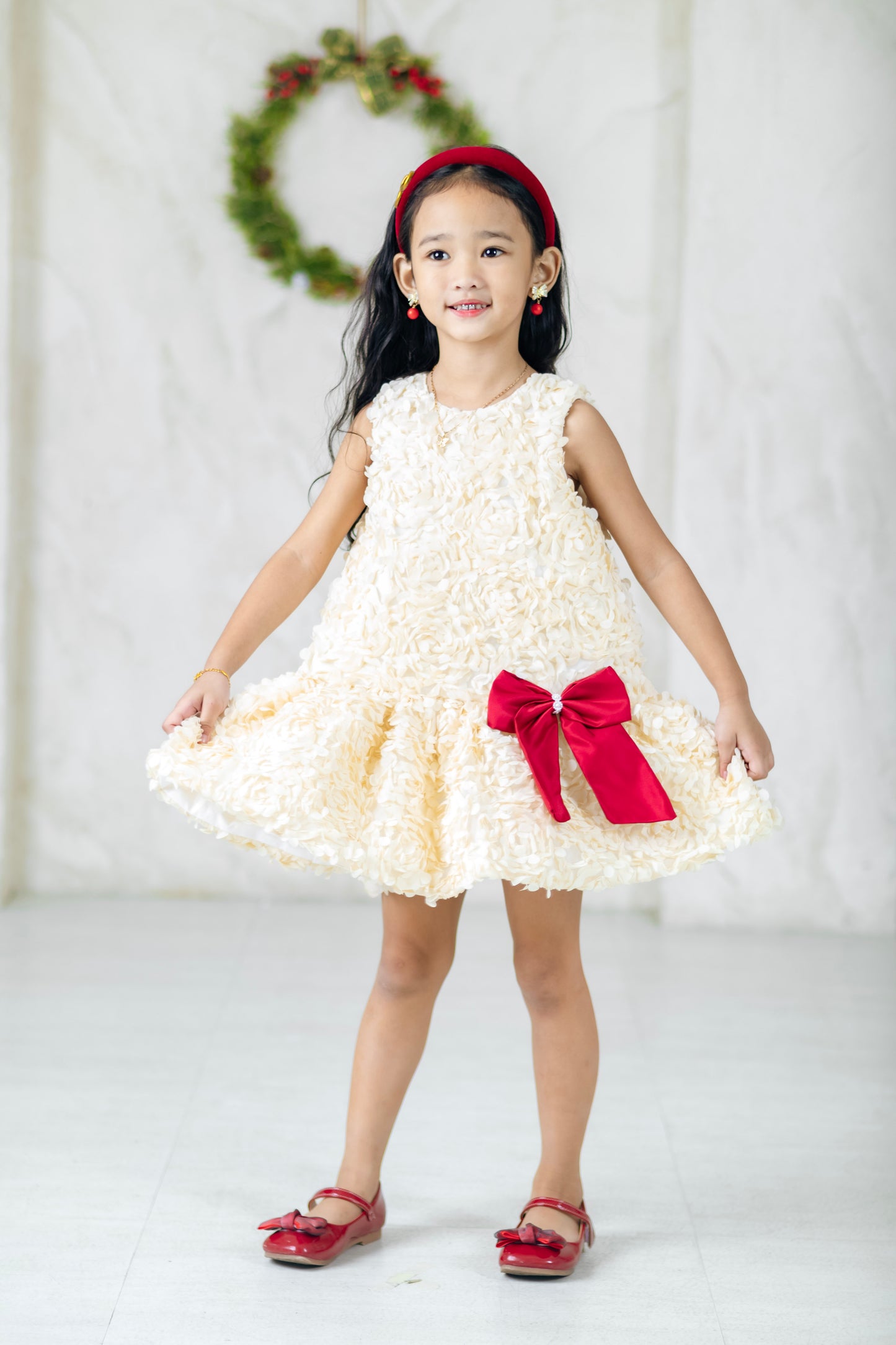 Luxe Harper Dress in Lace Petals