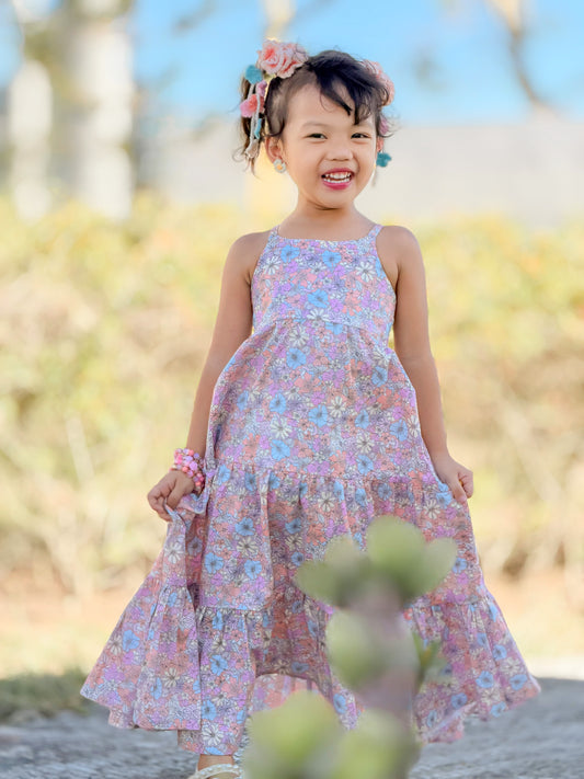 Denise Dress in Pastel Flowers
