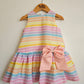 Harper Dress in Pastel Lines