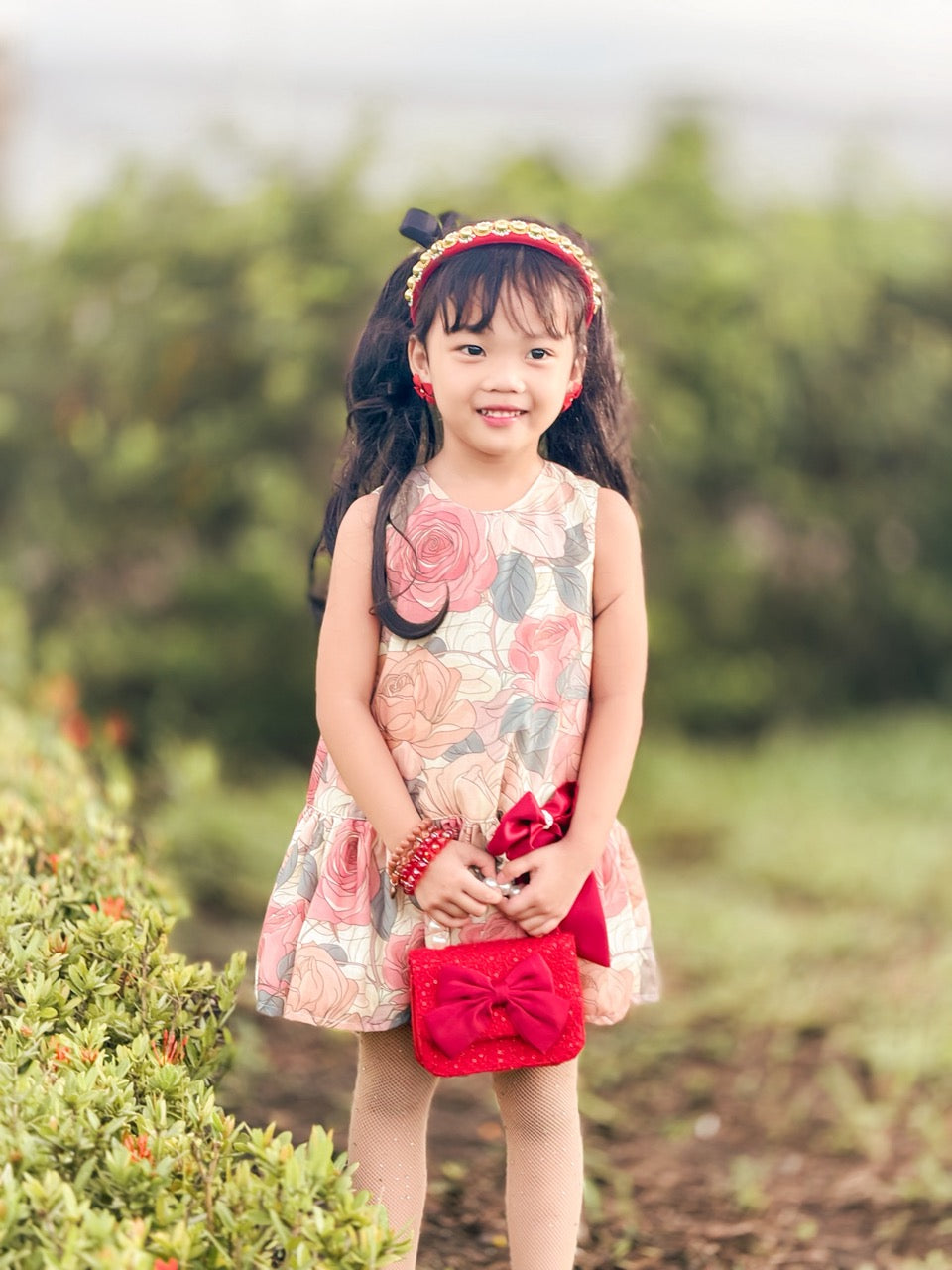 PREORDER Luxe Harper Dress in Enchanted Belle (Shipping in 1 week)