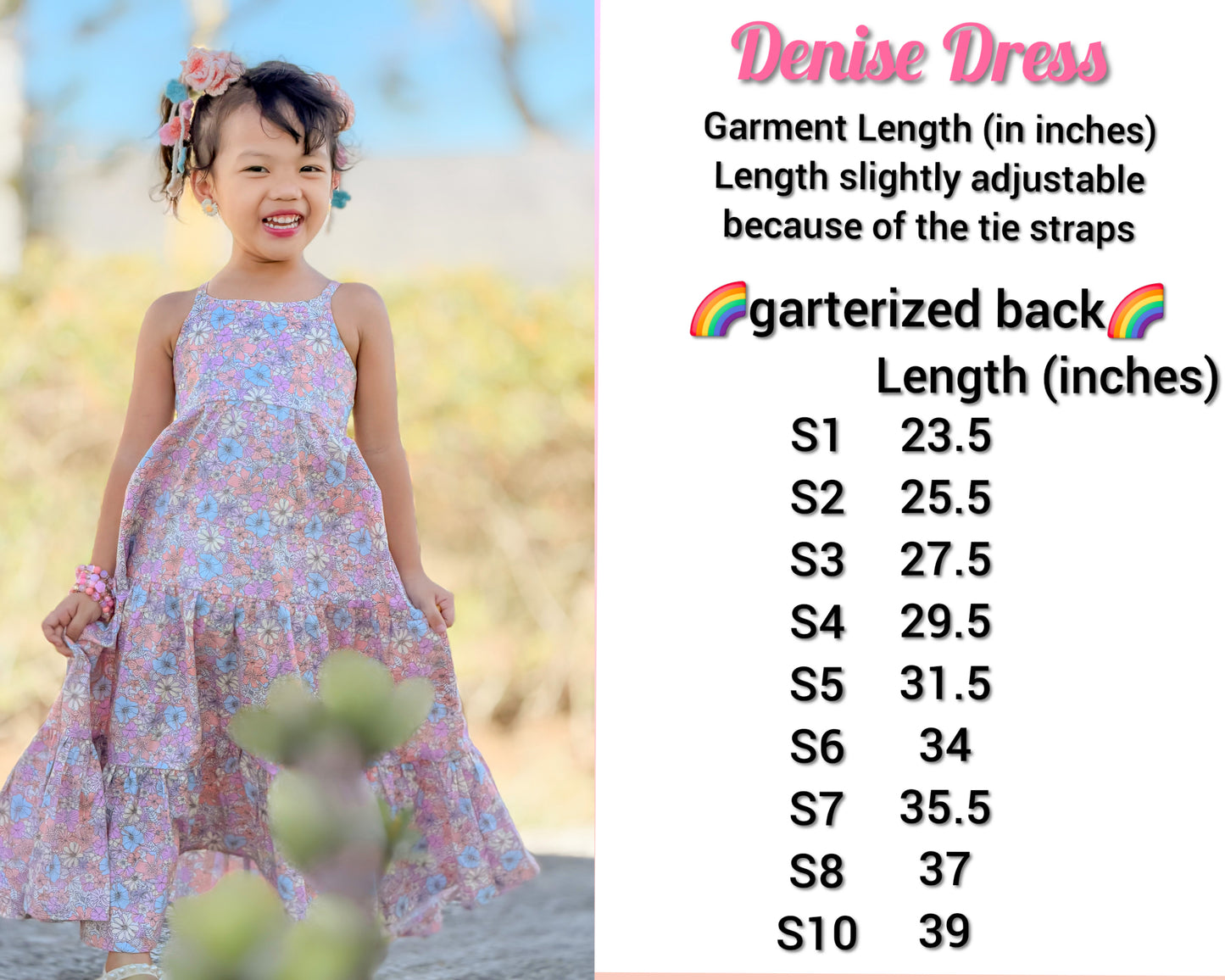 Denise Dress in Pastel Flowers