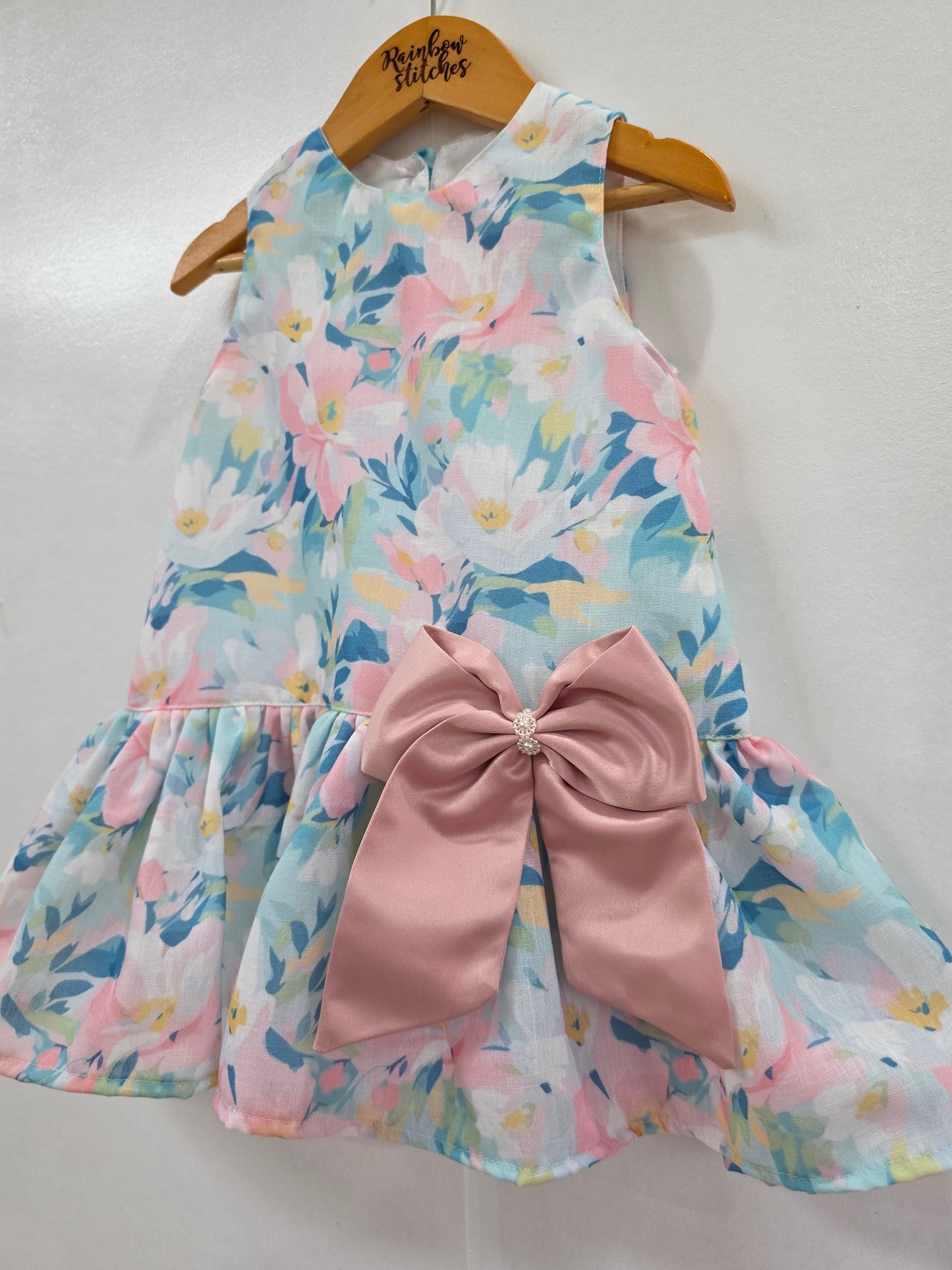 PREORDER Luxe Harper Dress in Blush Garden (shipping in 2 to 3 weeks)