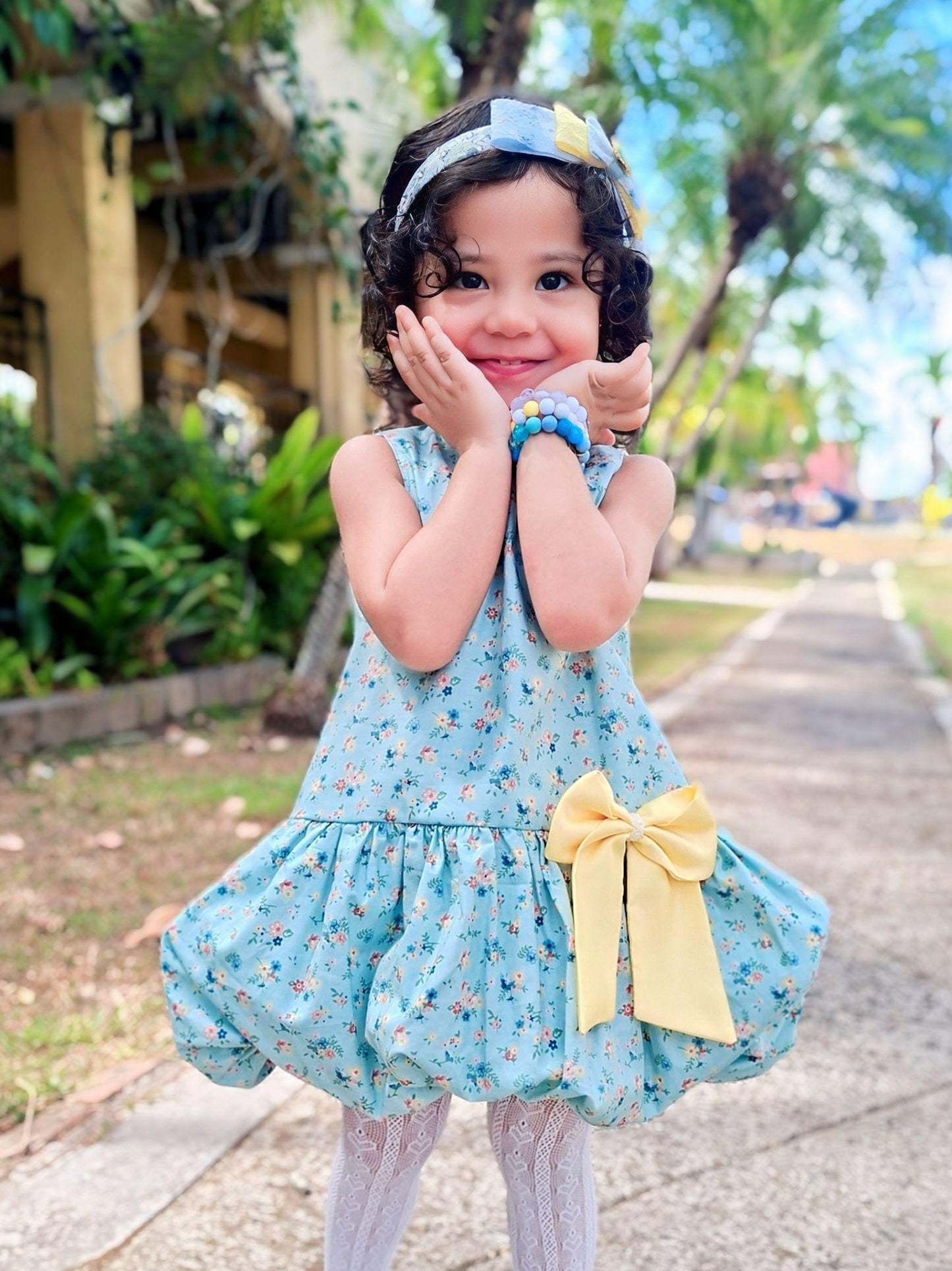 Heleina Bubble Dress in Shabby Chic Floral  (version 2- onhand)