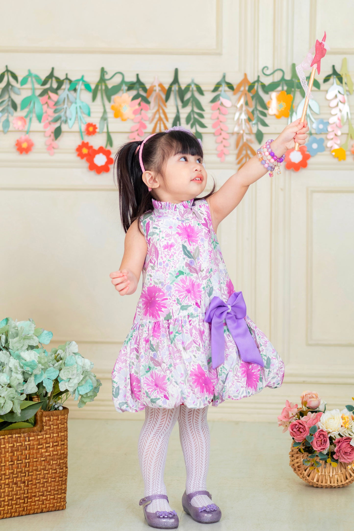 Heleina Bubble Dress in Lavander