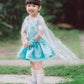 PREORDER Elsa Dress with Cape (4 to 6 weeks)