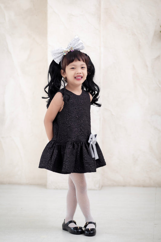 PREORDER Luxe Harper Dress in Black Tourmaline (shipping in 2-3 weeks)