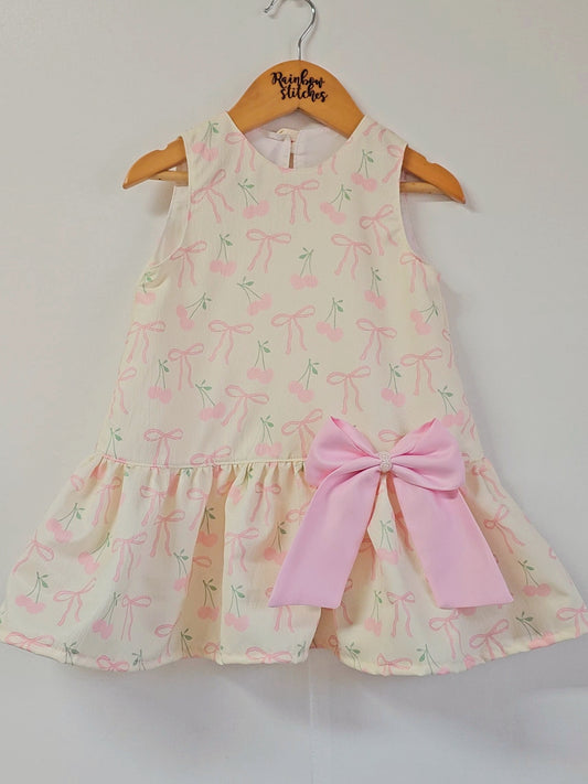 PREORDER Harper Dress in Dainty Bows (shipping in 2 to 3 weeks)