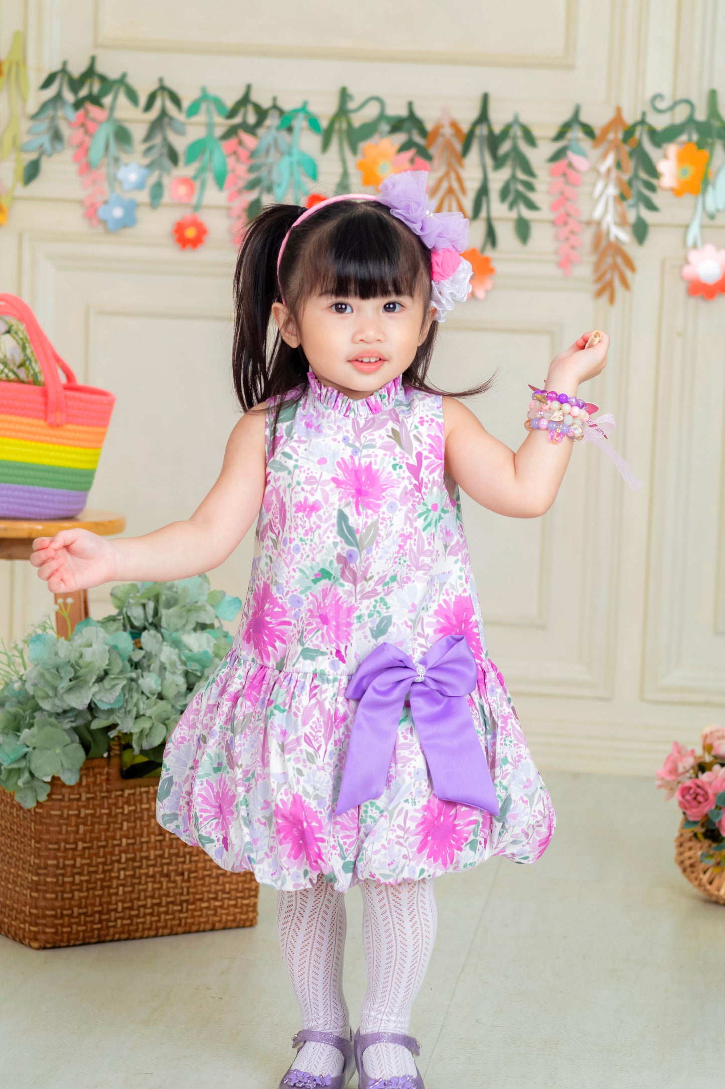 Heleina Bubble Dress in Lavander