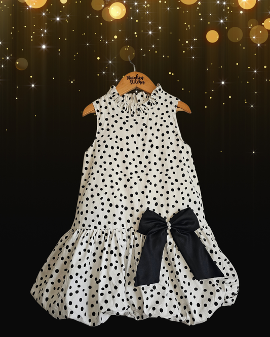 Heleina Bubble Dress in Polka (onhand s6 to s10)
