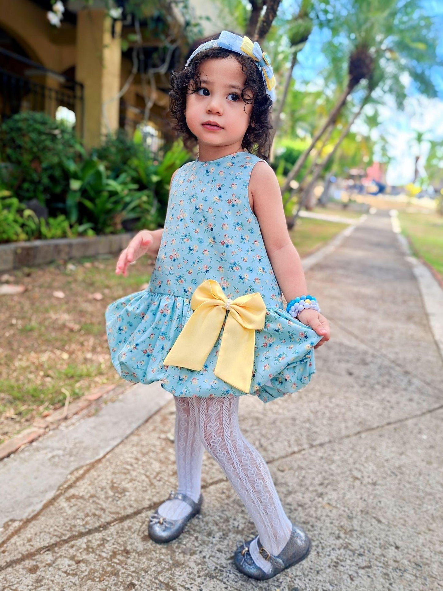 Heleina Bubble Dress in Shabby Chic Floral  (version 2- onhand)